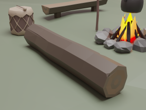 Native American village 3D Model