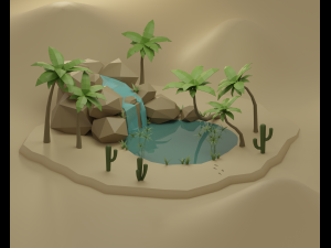 Oasis Modello 3D
