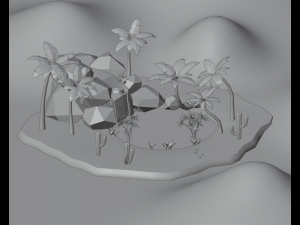 Oasis Modelo 3D
