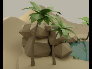 Oasis Modelo 3D