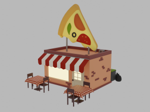 Pizzeria 3D Модель