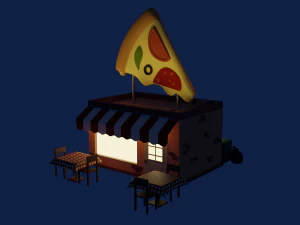 Pizzeria 3D Model