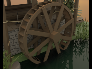 Hydraulic sawmill 3D Model