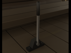 Hydraulic sawmill 3D Model