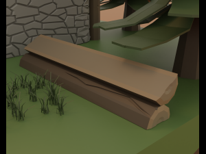 Hydraulic sawmill 3D Model