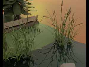 Hydraulic sawmill 3D Model