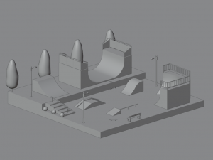 Skatepark 3D Model
