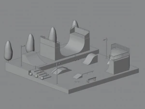 Skatepark 3D Model