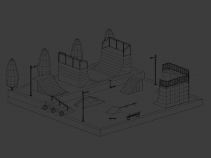 Skatepark 3D Model