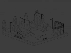 Skatepark 3D Model