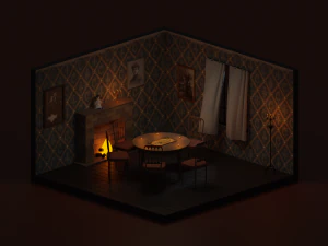 Spiritualisme kamer 3D Model