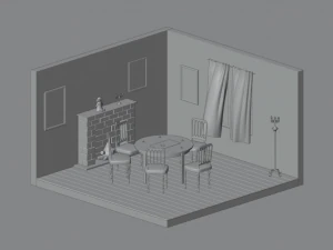 Spiritualism room 3D Model