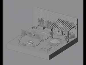 Garden Model 3D