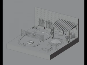 Bah&ccedil;e 3D Model