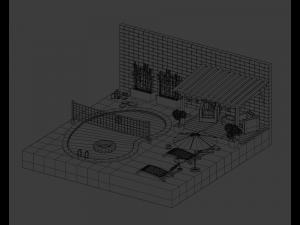 Garden Model 3D