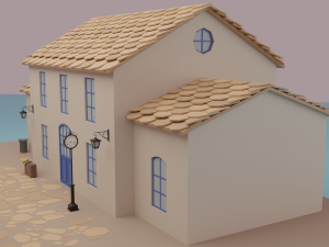 Train station 3D 모델