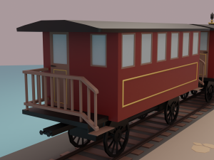 Train station 3D 모델