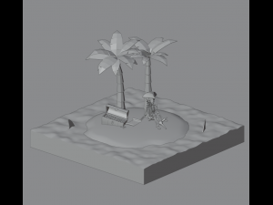 Treasure Island Model 3D