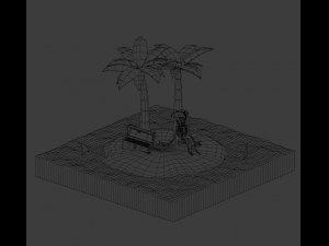 Treasure Island Model 3D