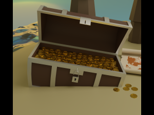 Treasure Island Model 3D