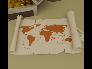 Treasure Island Model 3D