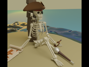 Treasure Island Model 3D