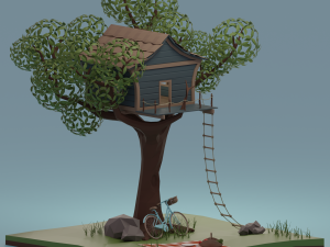 Tree house 3D मॉडल