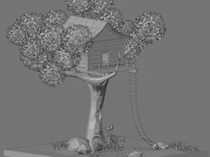 Tree house 3D Model