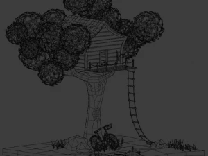 Tree house 3D Model