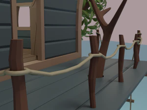 Tree house 3D Model