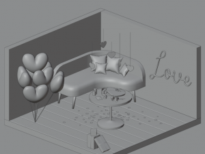 Valentines Day 3D Model