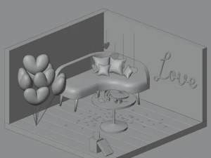 Valentines Day 3D Model