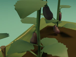 Vegetable garden 3D Model
