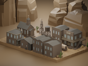 Western 3D 모델