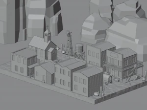 Западный 3D Модель