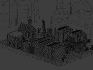 Западный 3D Модель