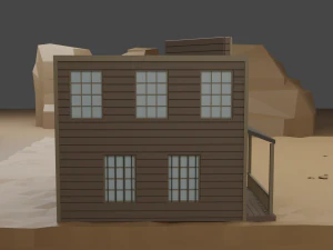 Западный 3D Модель