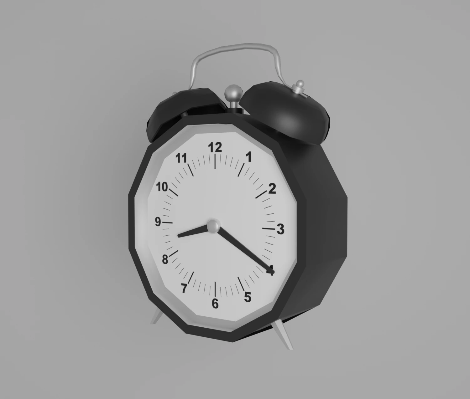 Alarm clock 3D Model .c4d .max .obj .3ds .fbx .stl .blend