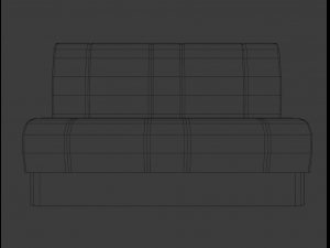 American diner bench 3Dモデル