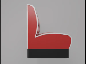 Panca da tavola americana Modello 3D