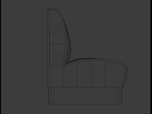American diner bench 3Dモデル