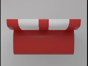 Panca da tavola americana Modello 3D