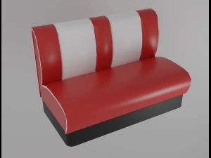 Panca da tavola americana Modello 3D