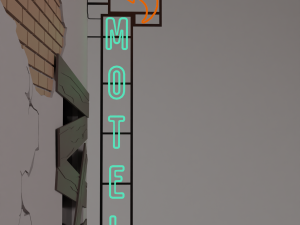 Cyberpunk style building 3D 모델