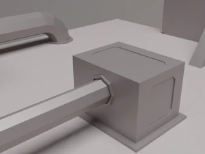 Cyberpunk style building 3D Model