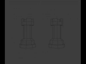 Satran&ccedil; tahtası 3D Model