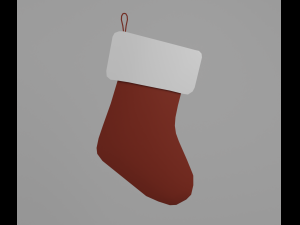 Christmas sock Modèle 3D