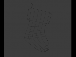 Christmas sock 3D 模型