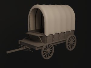 Covered cart 3D Model