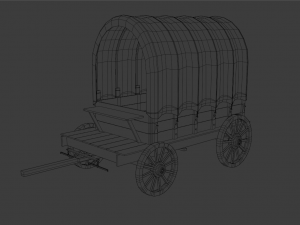 Covered cart Modèle 3D